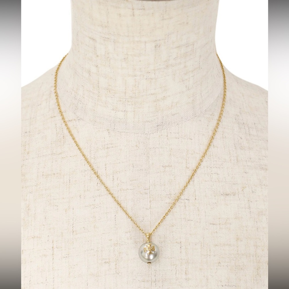 Tory Burch Pearl Chain Necklace